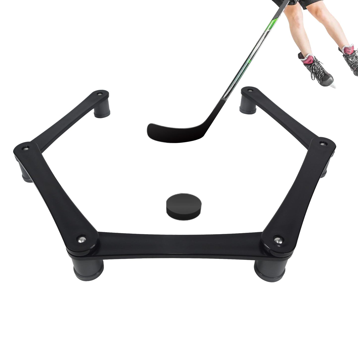 GIRISHIP Hockey Training Equipment Hockey Stick Handling Trainer for Hockey Puck Control and Coordination Hockey Training Aids for Hockey Sticks Speed and Timing (5 Section)
