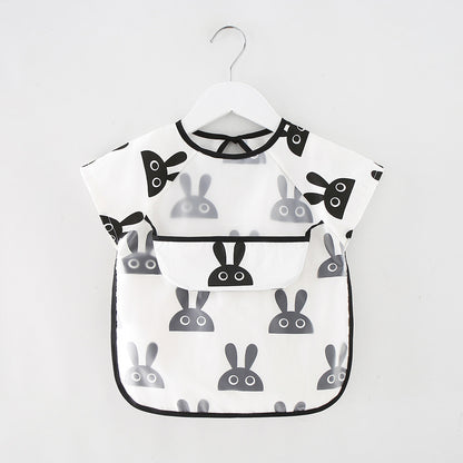 Waterproof Long Sleeve Kids Smock Apron for Eating