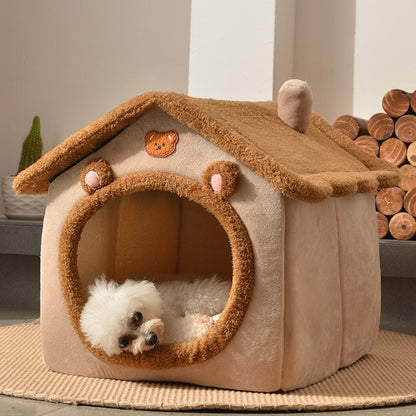 Cozy Four-Season Pet Kennel Bed