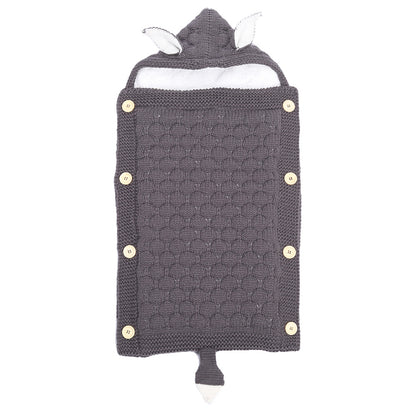 Spring Autumn Baby Knitted Rabbit Ear Sleep Sack