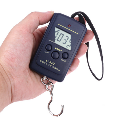 Portable 40KG Luggage Scale with Hook for Fishing