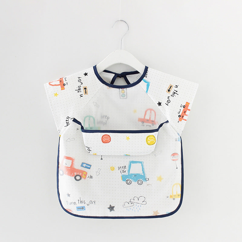 Waterproof Long Sleeve Kids Smock Apron for Eating