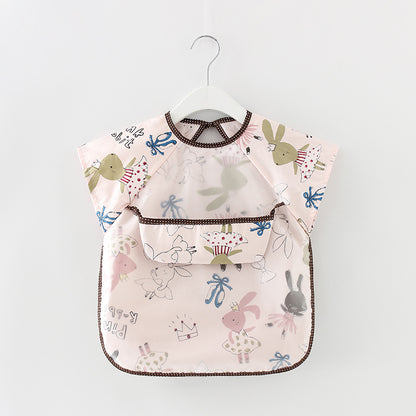 Waterproof Long Sleeve Kids Smock Apron for Eating