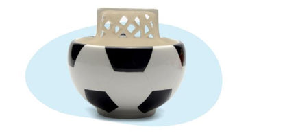 Ceramic Basketball, Soccer, and Cup Set