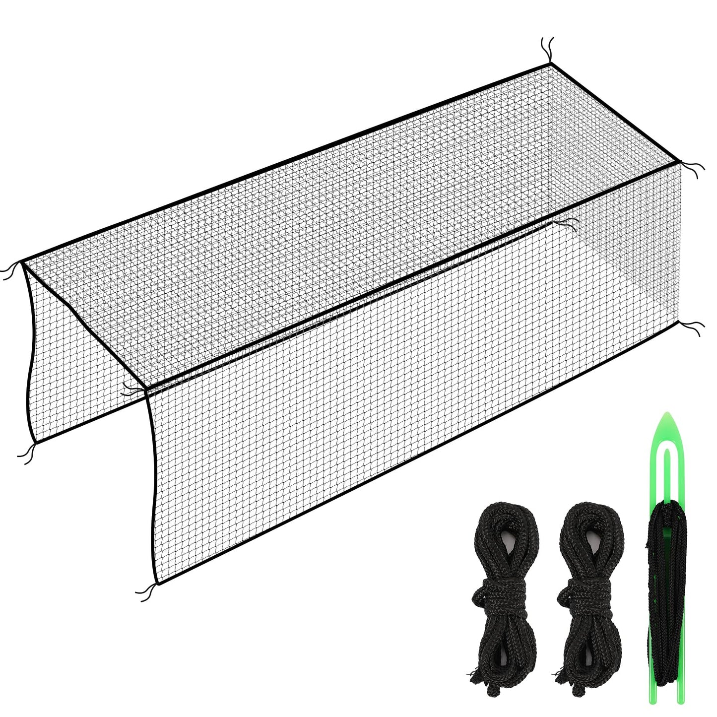 10x10x35ft Baseball Batting Cage Net Only Baseball Nets for Batting with Installation Tool and Rope Baseball Batting Cages for Backyard Heavy Duty Hitting Net for Baseball Softball