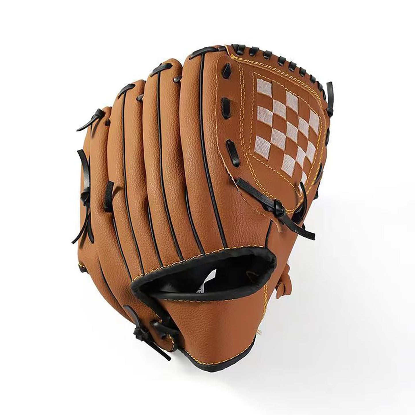 ZIMUYLOP Baseball Gloves Softball Gloves Catcher GlovesSuitable for Youth/Adult and Beginner Outdoor Sports Training[Right Hand Throw] (Brown 10.5)