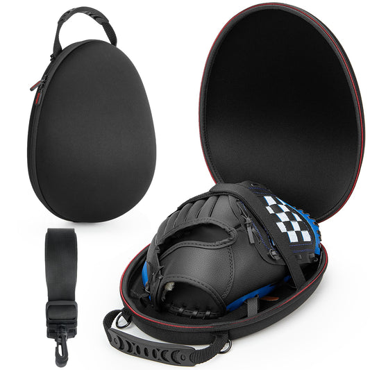 Baseball Glove Case Baseball Glove Bag for 9.5-12 Inch Toddler Gloves Adult Softball Glove Protector Case Hardshell Baseball Glove Holder Glove Storage Carrier Box with Adjustable Shoulder Strap