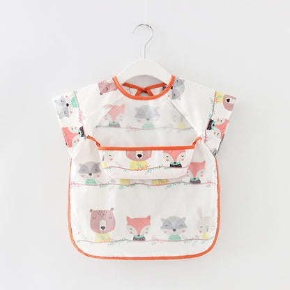 Waterproof Long Sleeve Kids Smock Apron for Eating