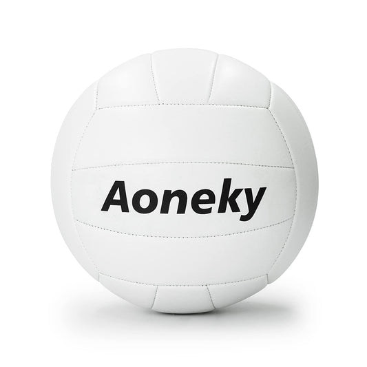 Aoneky PVC Soft Volleyball - Volleyball Ball with Pump - Kids Men Women Pool Beach Volleyball