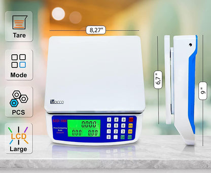 Electronic Computing Scale LCD Digital Commercial Food Produce Scales 30kg x 1g