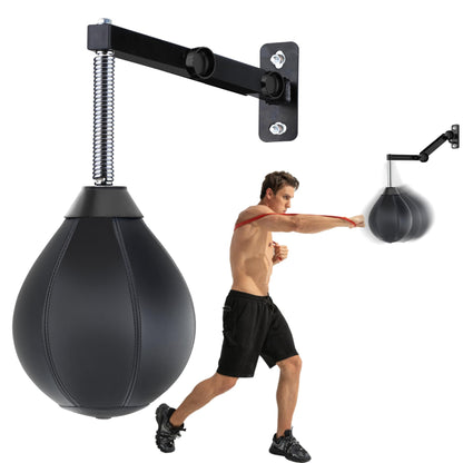 Speed Bag for BoxingPunching Bag Wall Mount Height Adjustable Boxing Reflex Ball Speed Bag for Boxing Boxing for Adults Men&Women Kids