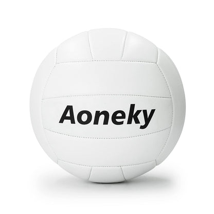 Aoneky PVC Soft Volleyball - Volleyball Ball with Pump - Kids Men Women Pool Beach Volleyball