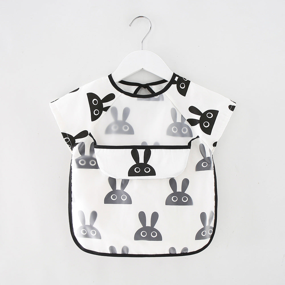 Waterproof Long Sleeve Kids Smock Apron for Eating