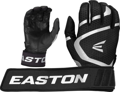 Easton | MAV GT LOCKED IN Baseball Batting Gloves | Black | Adult X-Large