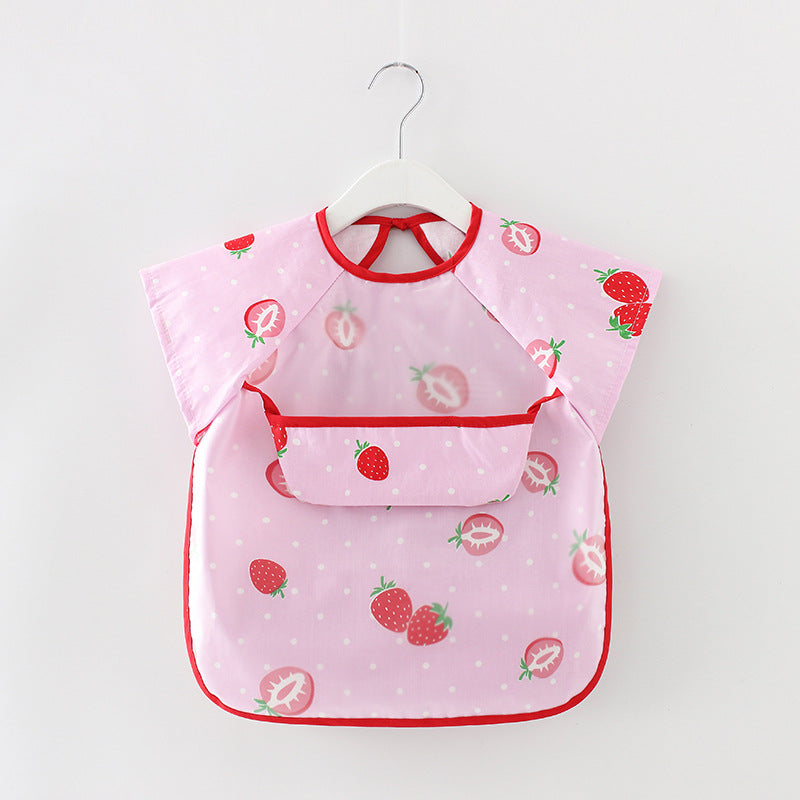 Waterproof Long Sleeve Kids Smock Apron for Eating