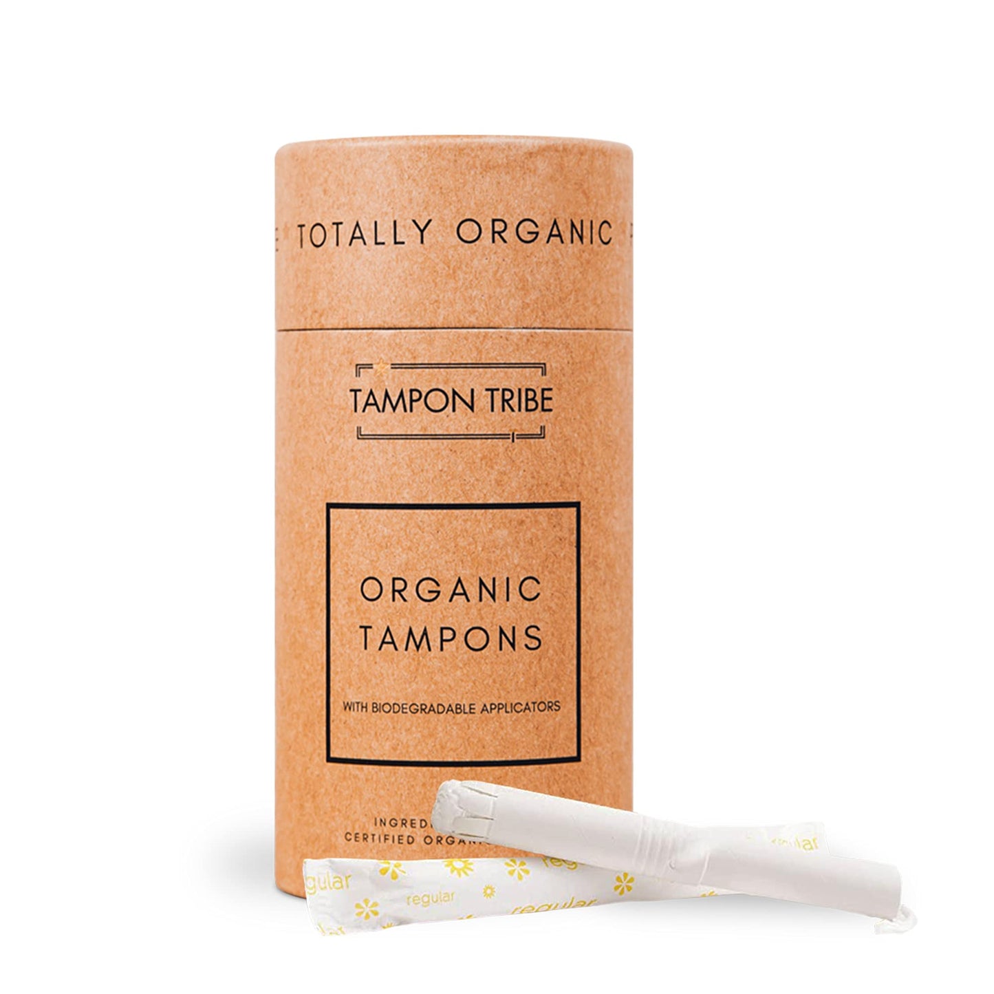 Organic Tampons - Regular Tampons - Safe Non Toxic Tampons - Natural Organic Cotton Tampons - Leak-Free Tampons Organic - Regular Organic Tampons with Cardboard Applicator