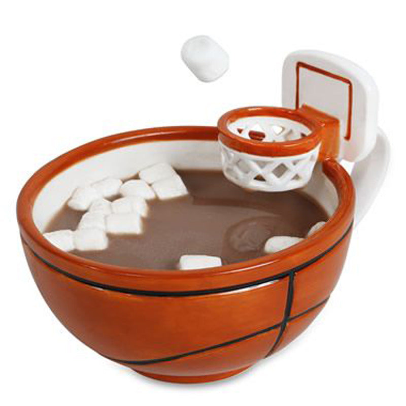 Ceramic Basketball, Soccer, and Cup Set