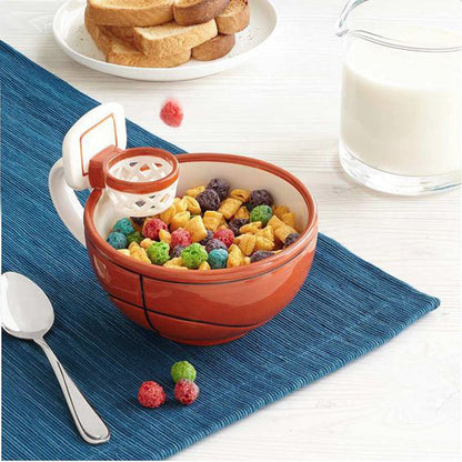 Ceramic Basketball, Soccer, and Cup Set