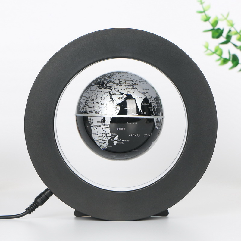 Magnetic Levitation Globe - 4-Inch Blue Home Decor